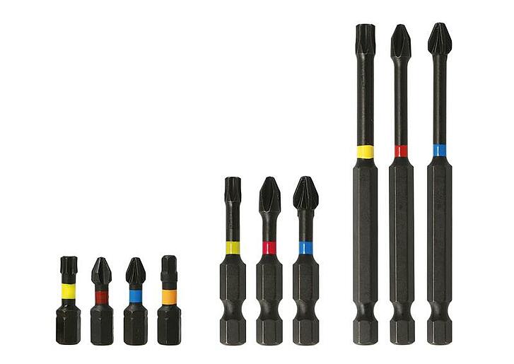 The Heller Torsion & Impact Bits are now available in three lengths: 25, 50 and 90 mm