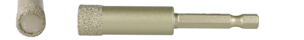 1 V Heller Tools 28661 Cera Expert Highspeed Fliesenbohrer Durchmesser: 8 mm 8 x 64 mm Aufnahme M14 mm Braun-Gold 
